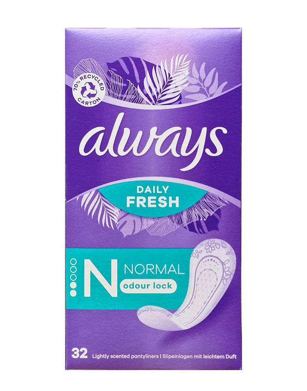 ALWAYS DAILIES NORMAL FRESH 32'S