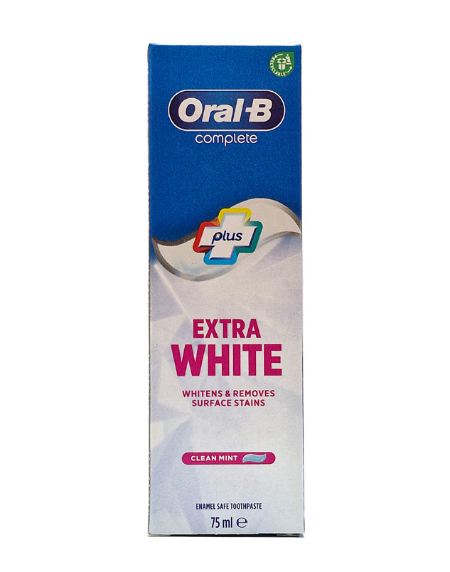 ORAL-B COMPLETE PASTE EXTRA WHITE CLEAN MINT 75ML